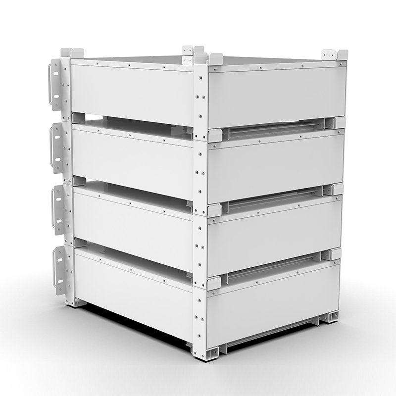 بطارية رف WERAN WRL-48100RW 51.2 فولت 100 أمبير/ساعة LiFePO4 (5.12 كيلوواط/ساعة) – 8000 دورة، CAN/RS485، نظام تخزين إلكتروني منزلي قابل للتكديس