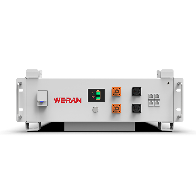 بطارية رف WERAN WRL-48100RW 51.2 فولت 100 أمبير/ساعة LiFePO4 (5.12 كيلوواط/ساعة) – 8000 دورة، CAN/RS485، نظام تخزين إلكتروني منزلي قابل للتكديس