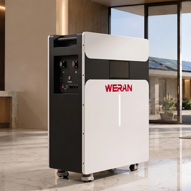 WERAN 51.2V 314Ah 16kWh حزمة بطارية LiFePO4 من نوع الأسطوانة لتخزين الطاقة المنزلية